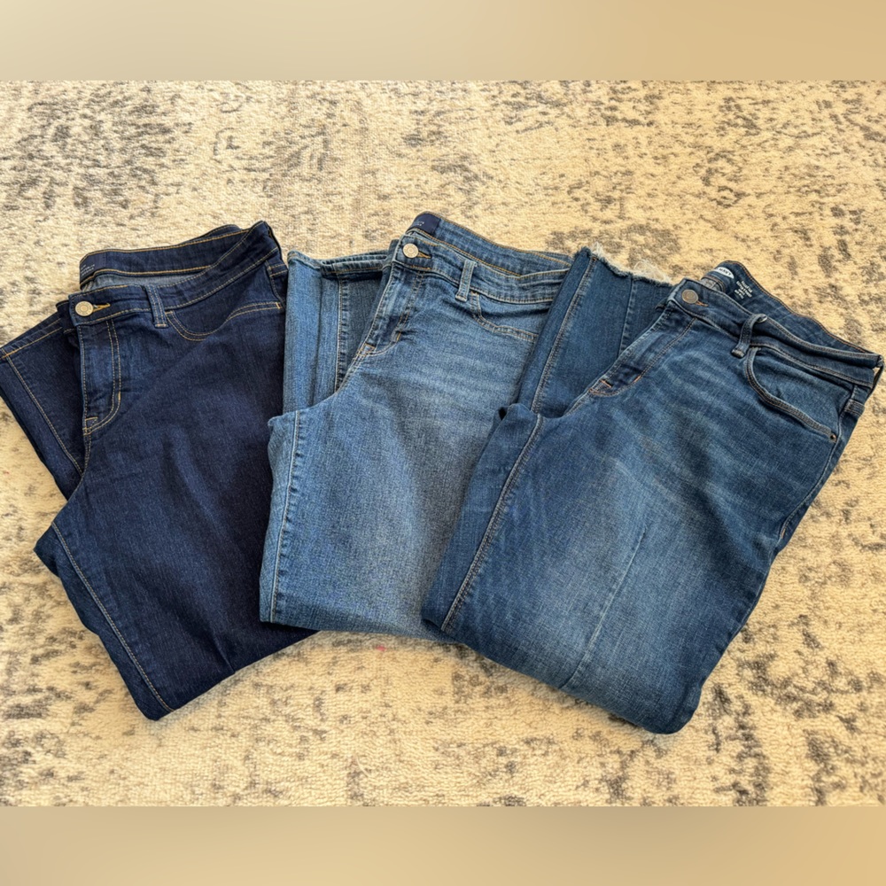 👖 Gap/Old Navy Women’s Jeans/Jeggings Bundle of 3 size 12